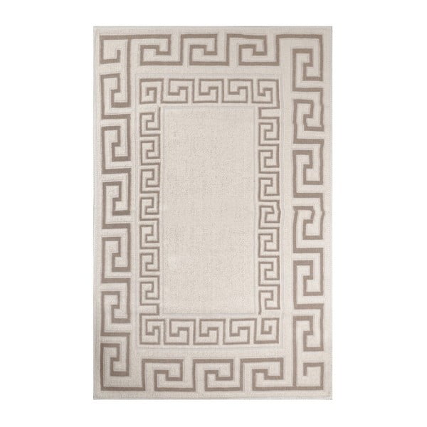 Krémový koberec s příměsí bavlny Versage Coffee, 120 x 180 cm