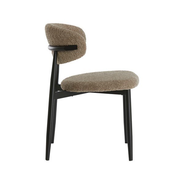 Taupe čalouněná jídelní židle Eniola – Light & Living-image-3