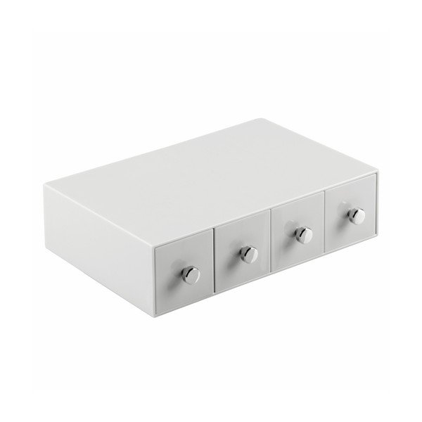 Bílý organizér se 4 zásuvkami InterDesign Cosmetic-image-1