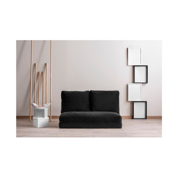 Černá rozkládací pohovka 120 cm Taida  – Balcab Home-image-1