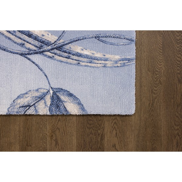 Světle modrý vlněný koberec 300x400 cm Talwin – Agnella-image-4