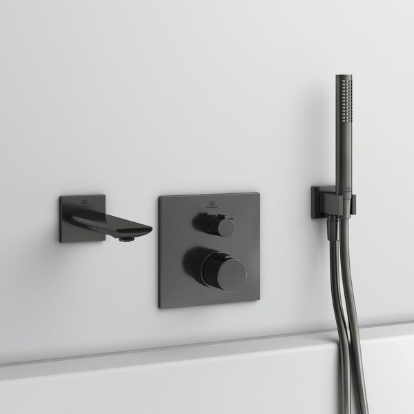 Antracitová kovová sprchová hlavice IdealRain – Ideal Standard-image-1