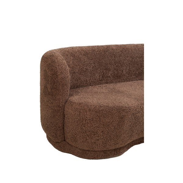 Tmavě hnědá pohovka z textilie bouclé 175 cm Amelie – Light & Living-image-3