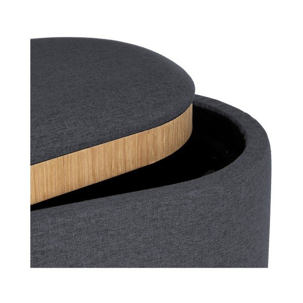 Tmavě šedý taburet – Casa Selección-image-1