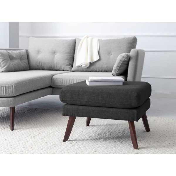 Tmavě šedý taburet Mazzini Sofas Elena-image-4