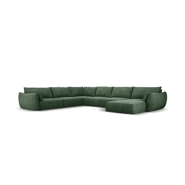 Tmavě zelená rohová pohovka (levý roh) Vanda – Mazzini Sofas-image-2