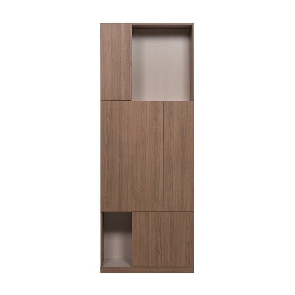 Modulární skříň v tmavě přírodní barvě 80x215 cm Build – WOOOD-image-3