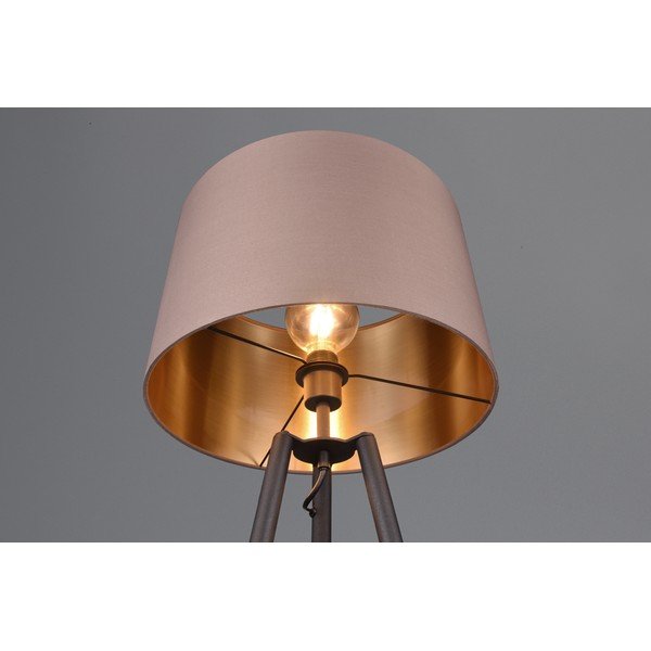 Černá stojací lampa s poličkou (výška 152 cm) Colette – Reality-image-3