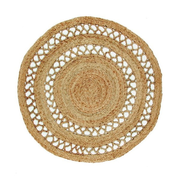 Jutový kruhový koberec Eco Rugs Asako, Ø 120 cm