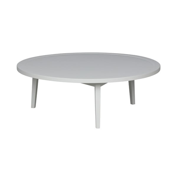 Šedý konferenční stolek z akáciového dřeva vtwonen Sprokkeltafel, ⌀ 100 cm