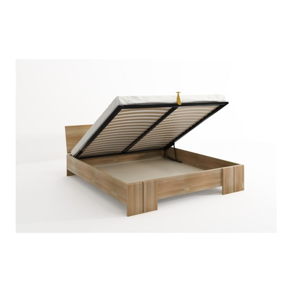 Dvoulůžková postel z bukového dřeva s úložným prostorem SKANDICA Vestre Maxi, 140 x 200 cm-image-4