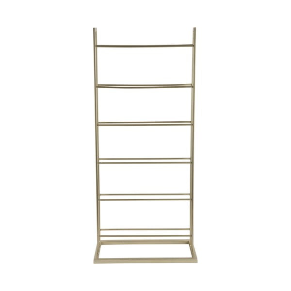 Kovový regál na víno ve zlaté barvě počet lahví 5 38x84,5x20 cm Single Floor – PT LIVING