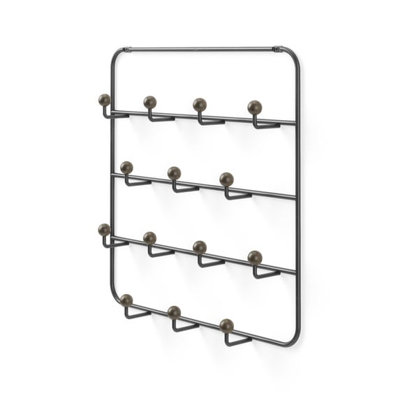 Černý přírodní kovový věšák na dveře 36 cm Estique – Umbra-image-4