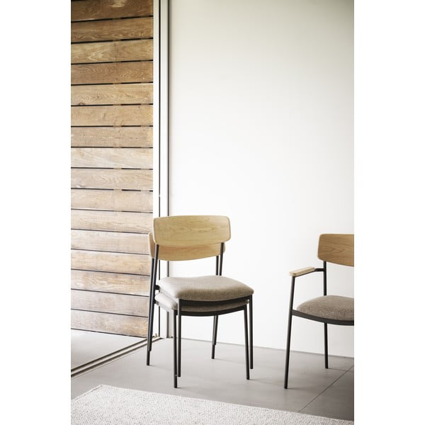 Jídelní židle v béžovo-přírodní barvě v sadě 2 ks Maymont – Rowico-image-1
