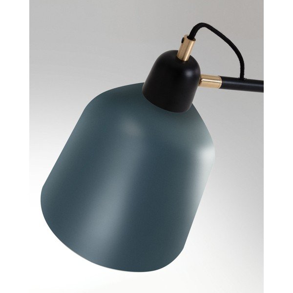 Stojací lampa v petrolejové barvě s kovovým stínidlem (výška 147 cm) Olimpia – Kave Home-image-1