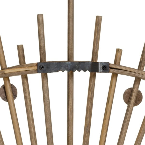 Nástěnné zrcadlo s bambusovým rámem ø 70 cm Sol – Ixia-image-3