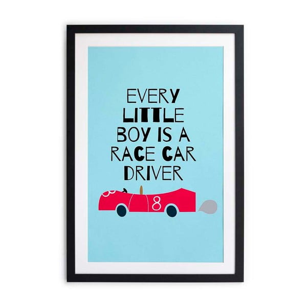 Obraz Little Nice Things Race Car, 40 x 60 cm