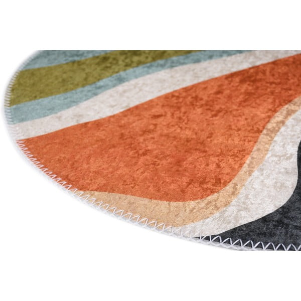 Pratelný kulatý koberec ø 100 cm Colors of Joy – Vitaus-image-2