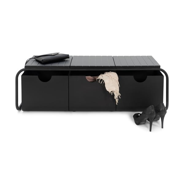 Černý kovový botník Astoria – Spinder Design-image-3