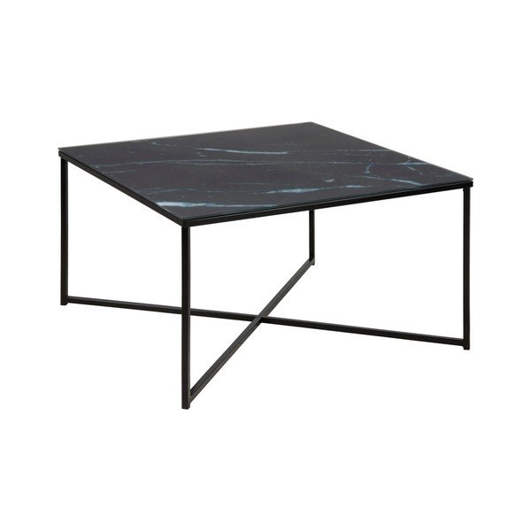 Černý konferenční stolek 80x80 cm Alisma - Actona-image-2