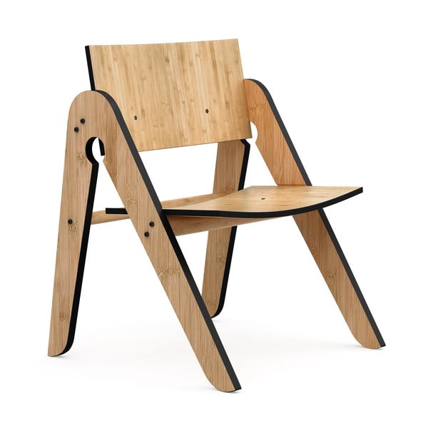 Dětská židle z bambusu Moso s černými detaily We Do Wood Lilly's