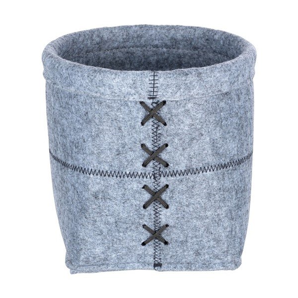 Světle šedý plstěný košík Wenko Mara, šířka 20 cm-image-1
