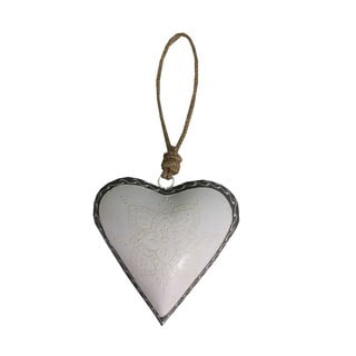 Závěsná dekorace ve tvaru srdce Antic Line Light Heart, 16 cm