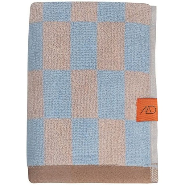 Modro-růžová osuška z bio bavlny 70x133 cm Retro – Mette Ditmer Denmark