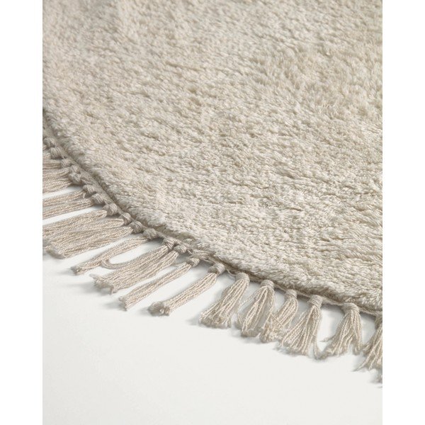 Krémový bavlněný dětský koberec ø100 cm Orwen – Kave Home-image-3