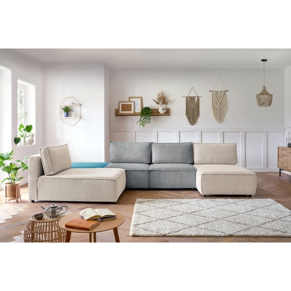 Variabilní manšestrová rohová pohovka Nihad modular – Bobochic Paris-image-1