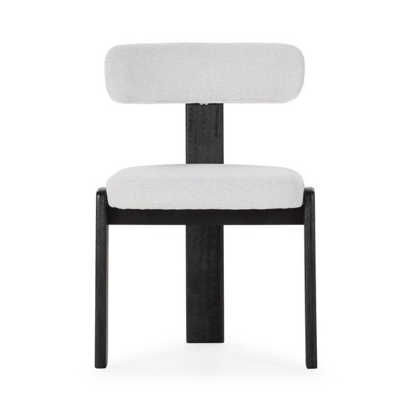 Černé/světle šedé čalouněné jídelní židle v sadě 2 ks Nadia – MOME