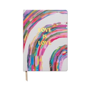Nedatovaný diář 200 stránek formát A4 Love is Love – DesignWorks Ink