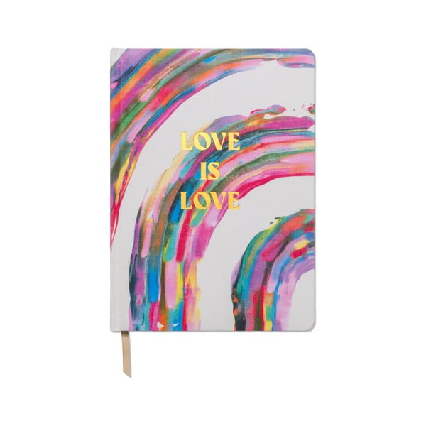 Nedatovaný diář 200 stránek formát A4 Love is Love – DesignWorks Ink