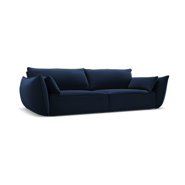 Tmavě modrá sametová pohovka 208 cm Vanda – Mazzini Sofas-image-2