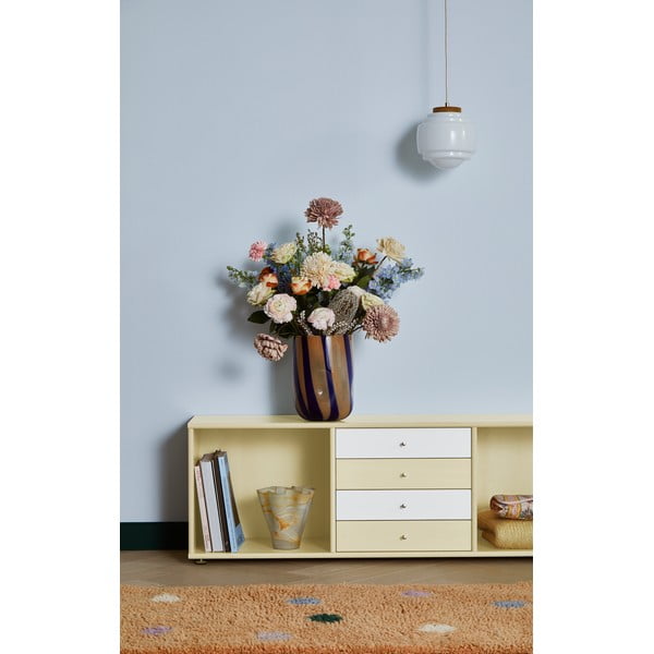 Světle žlutá nízká komoda 267x61 cm Mistral – Hammel Furniture-image-2