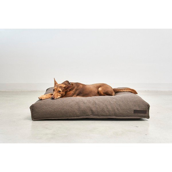 Hnědá matrace pro psa z materiálu bouclé 100x75 cm Mondo Chocolate M – MiaCara-image-1