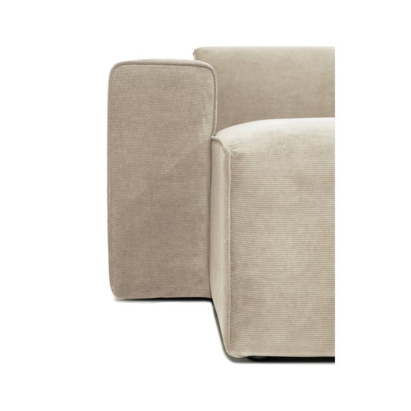 Béžová manšestrová rohová pohovka (levý roh) Sting - Scandic-image-3