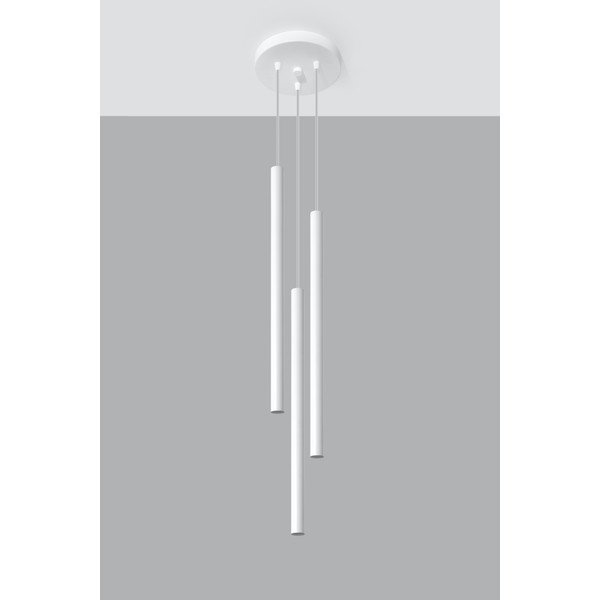 Bílé kovové závěsné svítidlo ø 20 cm Fideus – Sollux-image-2