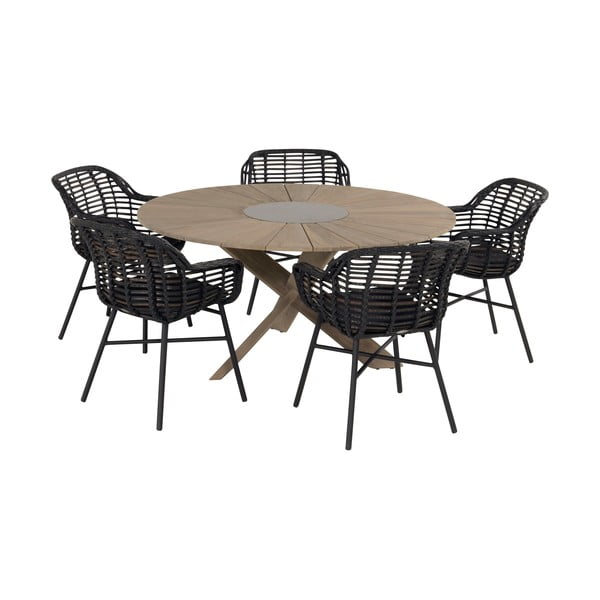 Černá plastová zahradní židle Cecilia – Hartman-image-4