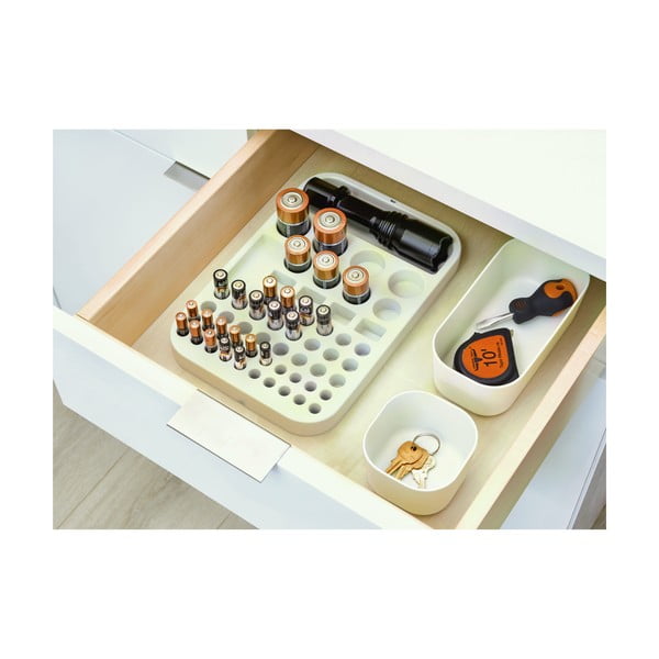 Bílý úložný box iDesign Eco Bin, 9,14 x 9,14 cm-image-4