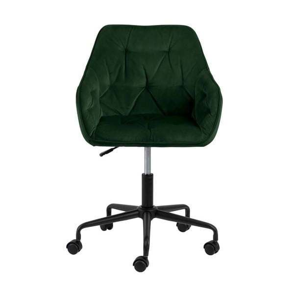 Zelená kancelářská židle se sametovým povrchem Actona Brooke-image-2