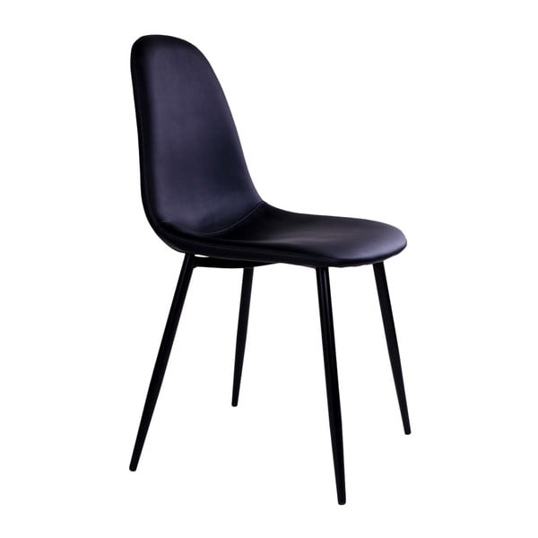 Sada 2 černých židlí s černými nohami House Nordic Stockholm-image-3