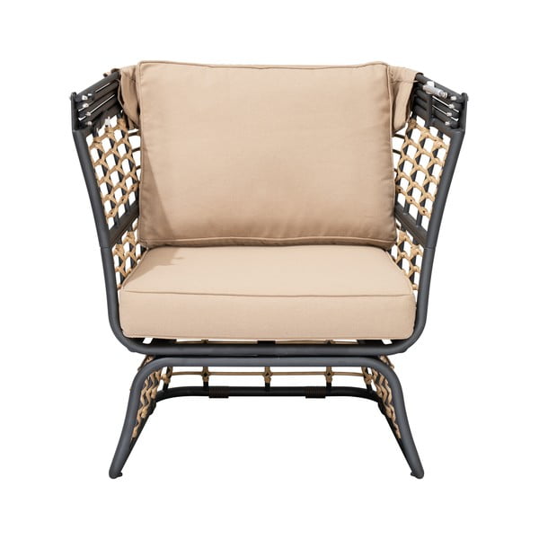 Béžové kovové zahradní křeslo Paros – Garden Pleasure