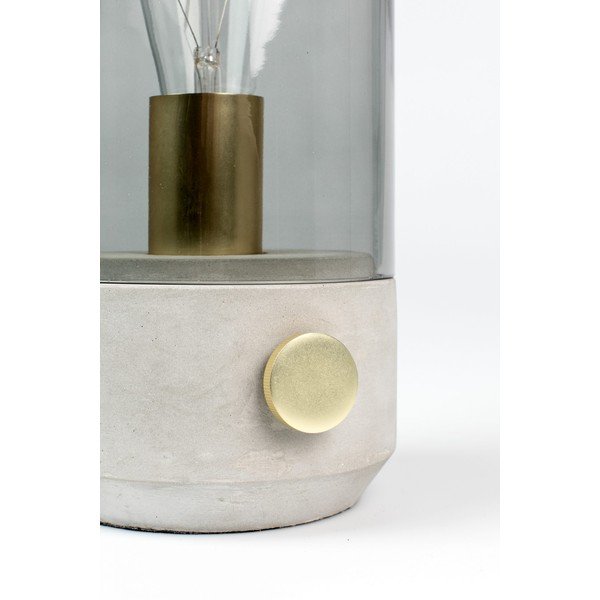 Šedá stolní lampa White Label Kato-image-3