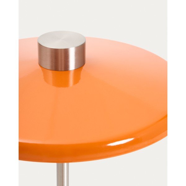 Oranžová stojací lampa s kovovým stínidlem (výška 130 cm) Nuvira – Kave Home-image-3