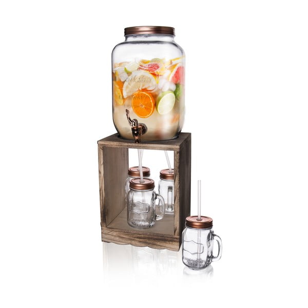Nádoba na limonádu se sklenicemi 8,8 l – Orion-image-2