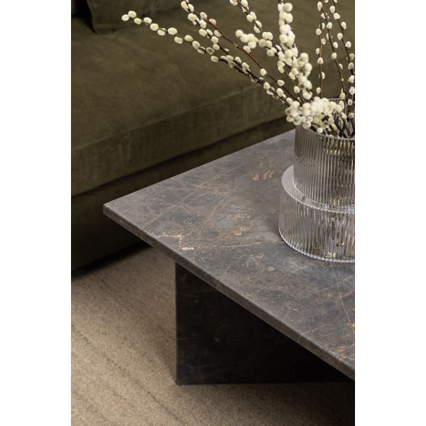 Černý mramorový konferenční stolek 70x140 cm Vega – Actona-image-1