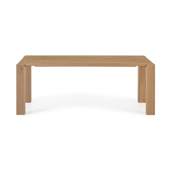 Jídelní stůl v dekoru dubu 100x200 cm Deyanira – Kave Home-image-4