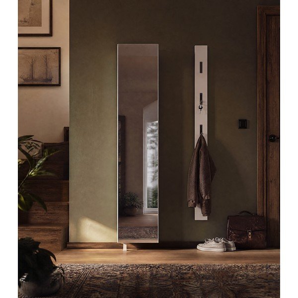 Bílá předsíňová skříňka 50x195x18 cm Rotary – Germania-image-3