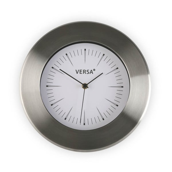 Nástěnné hodiny s bílým ciferníkem Versa Alumo, ⌀ 30,5 cm